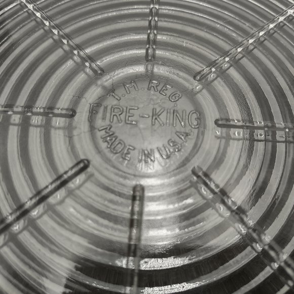 Vintage Fire King Clear Round Trivet - Picture 6 of 11